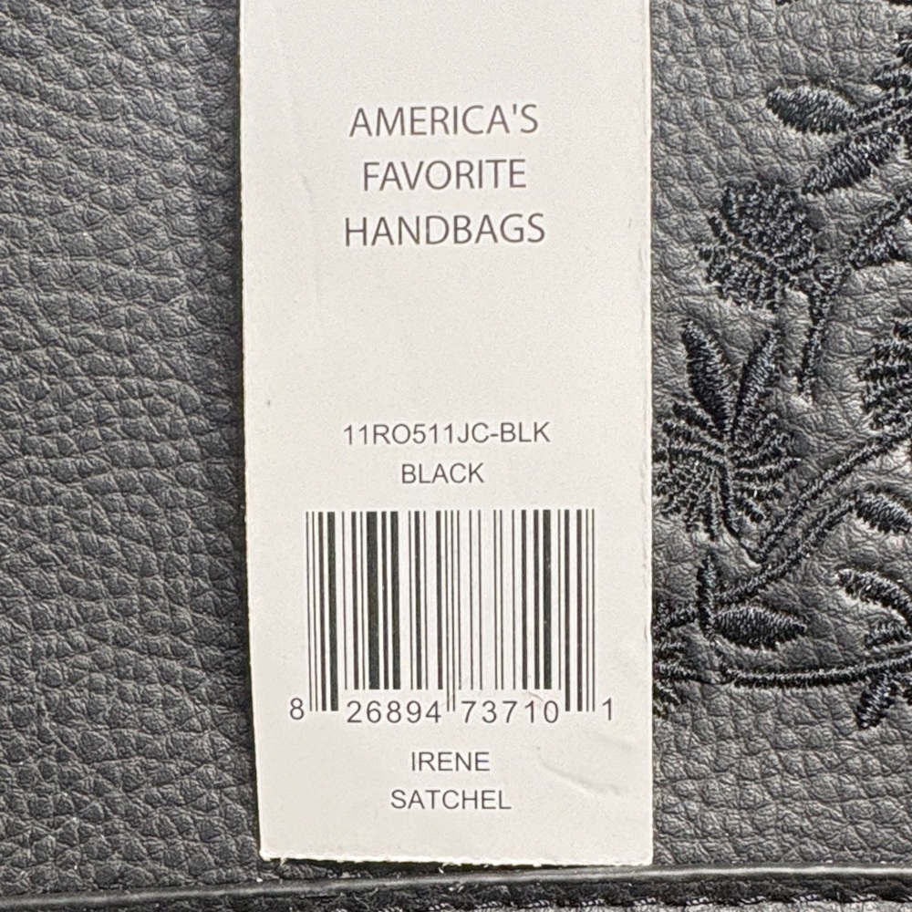 Rosetti Black Floral Satchel - Picture 11 of 11